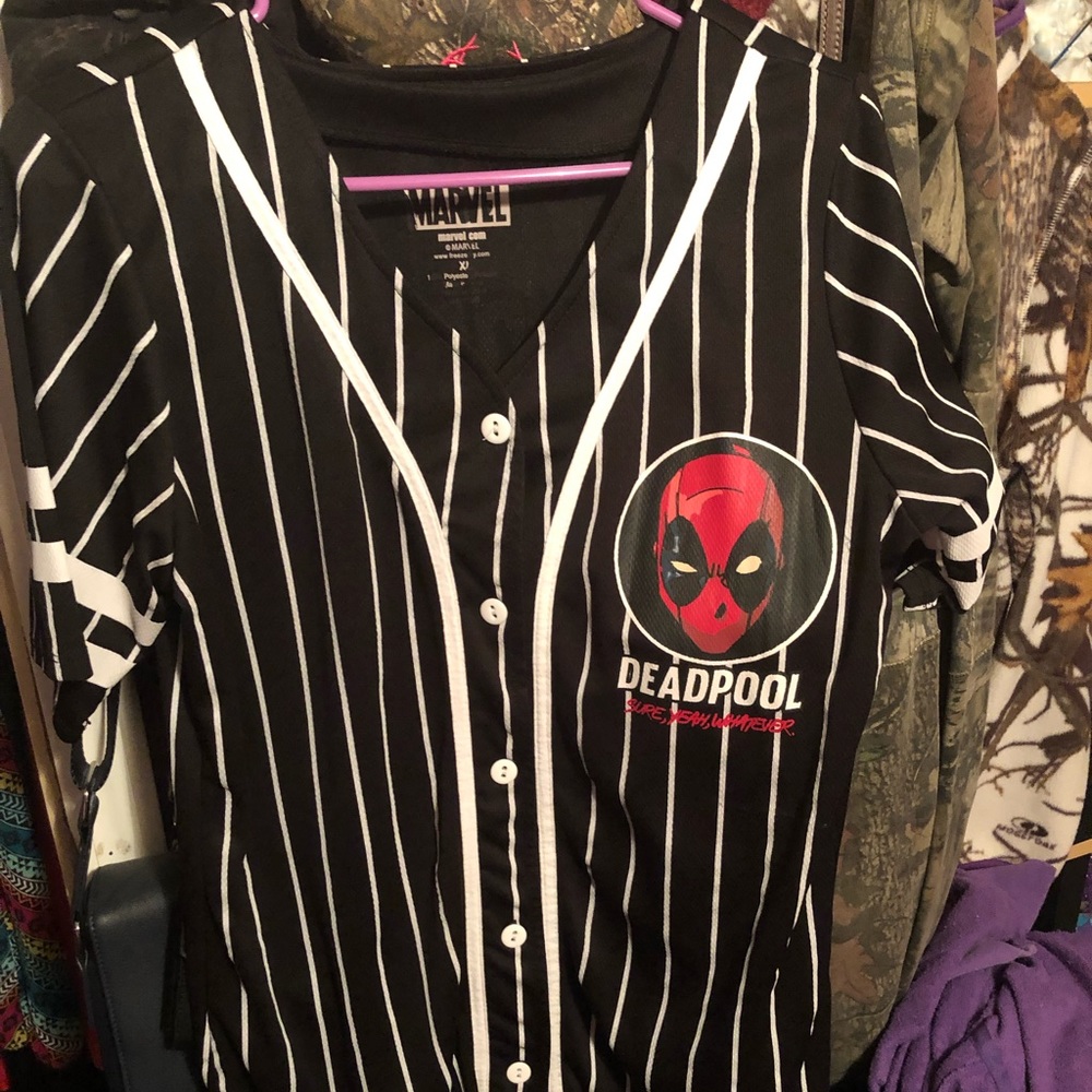 Deadpool baseball tee